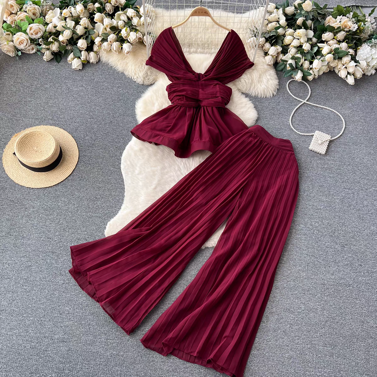 Leona Summer Two Piece Luxury Dress - 24th Spoke