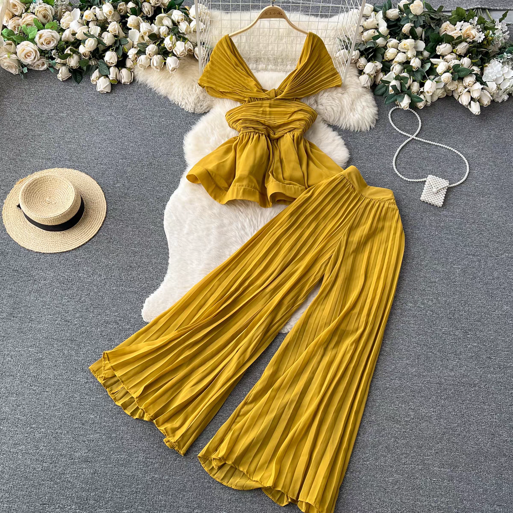 Leona Summer Two Piece Luxury Dress - 24th Spoke