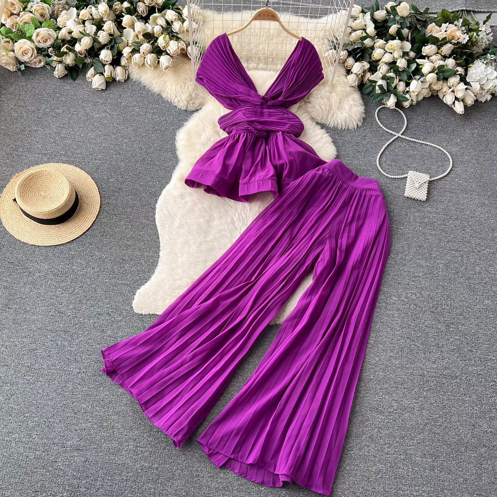 Leona Summer Two Piece Luxury Dress - 24th Spoke