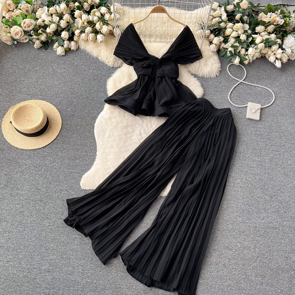 Leona Summer Two Piece Luxury Dress - 24th Spoke