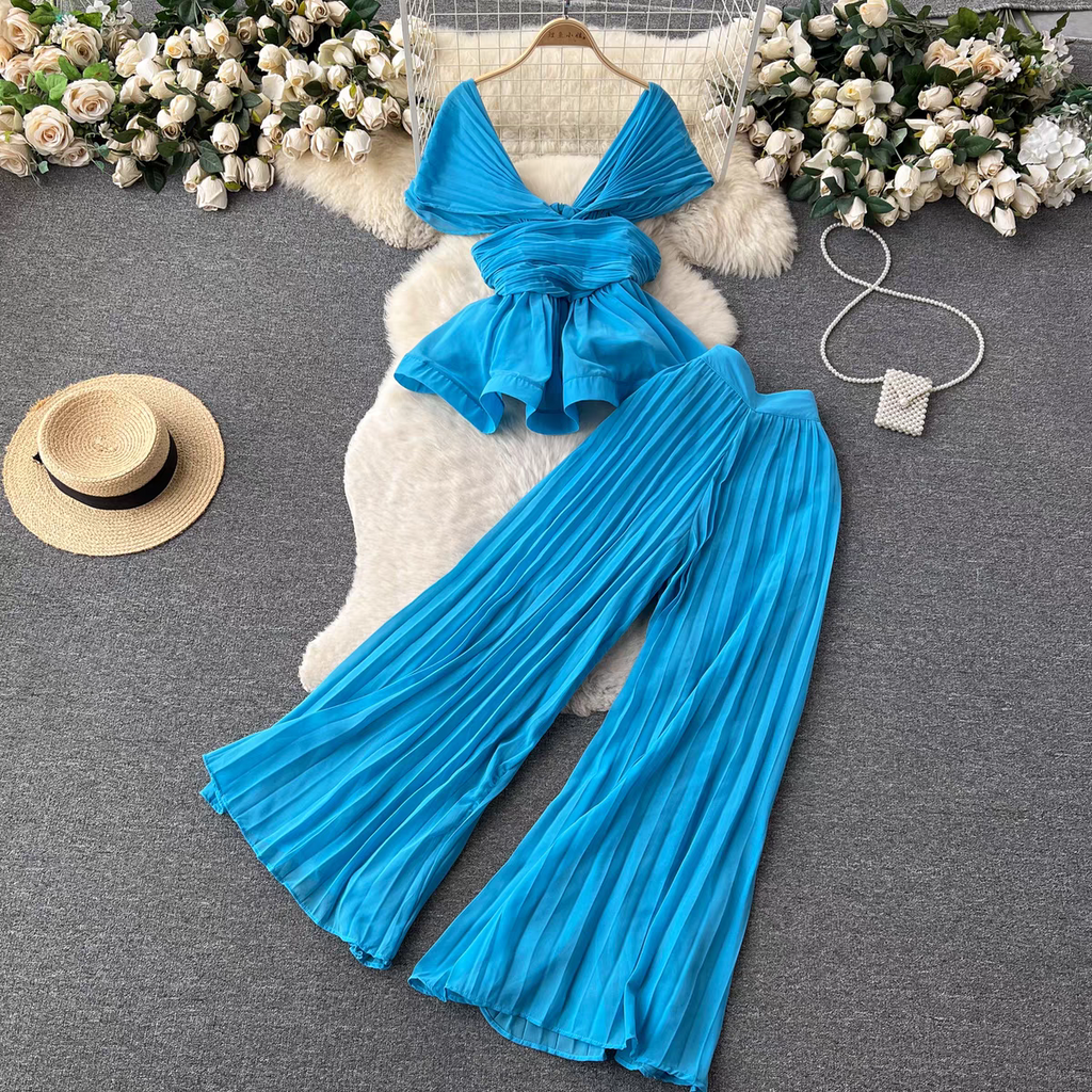 Leona Summer Two Piece Luxury Dress - 24th Spoke