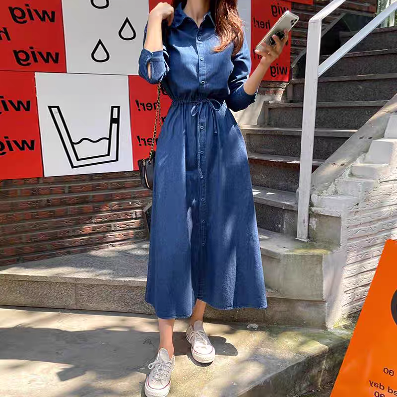 Christina Summer Long Denim Dress