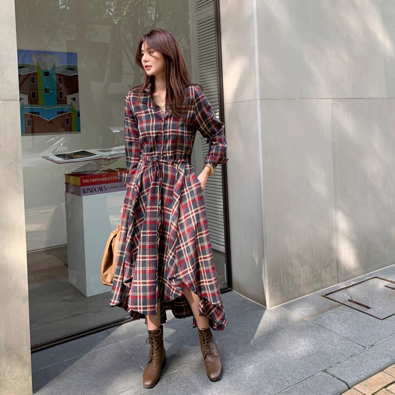 Megan Summer Plaid Dress