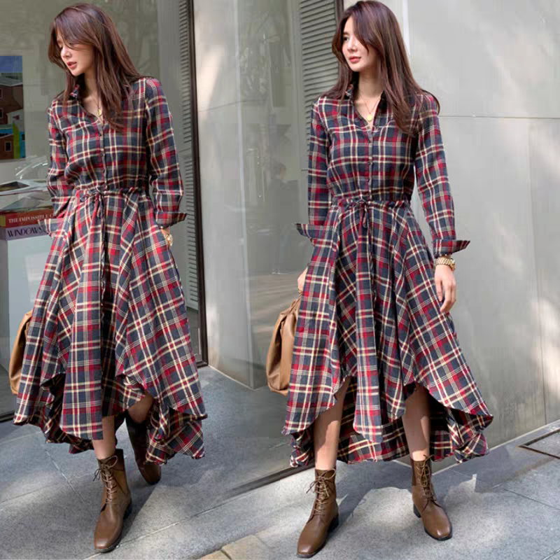 Megan Summer Plaid Dress