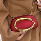 Original Zara Retro Metal Handle Bag