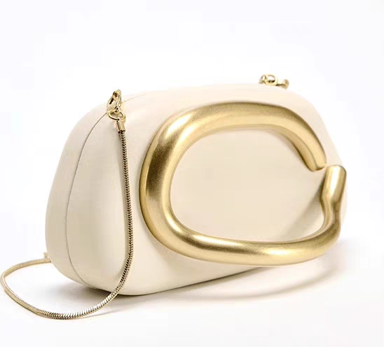 Original Zara Retro Metal Handle Bag