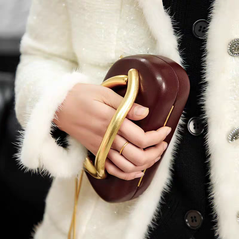 Original Zara Retro Metal Handle Bag