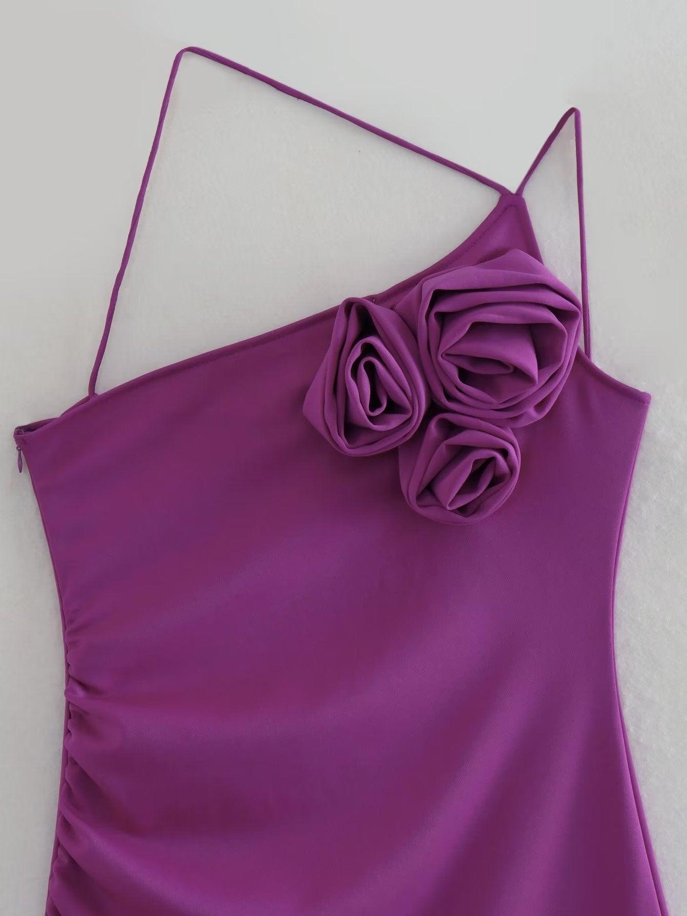 Women Purple Dress - 24th Spoke