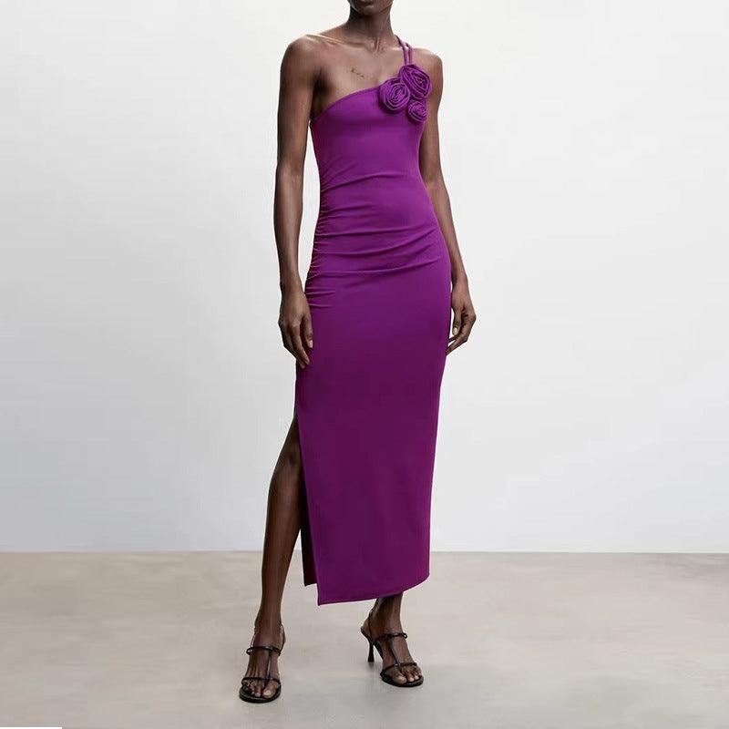 Women Purple Dress - 24th Spoke